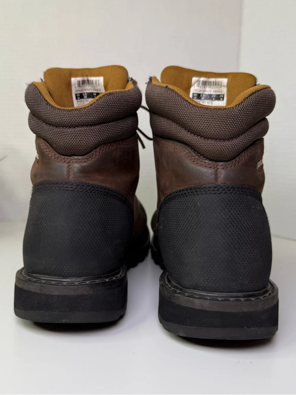 Carhartt CMW6273 Size 10W Brown Leather Waterproof Classic Men's Work Boots